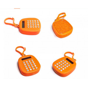 小型计算器电子带钥匙扣迷宫行李挂扣学生随身迷你计算机